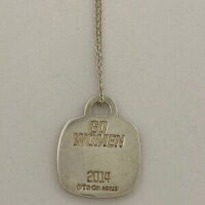 Tiffany Co Flower Motif Necklace Iris Plate GO Sterling Silver